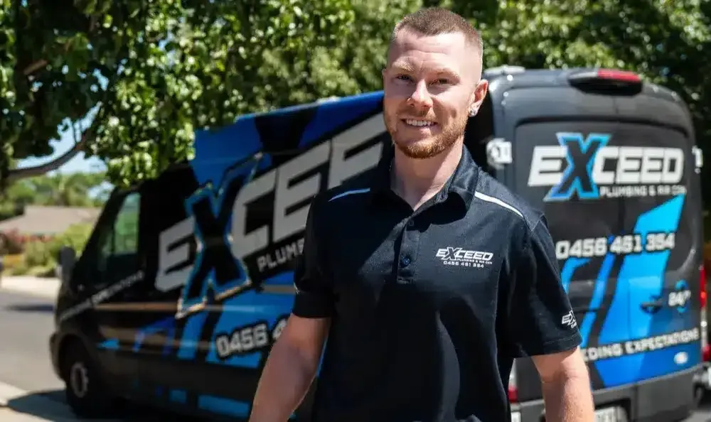 Local Blakeview plumber with the service van — Hot Water Systems in Blakeview